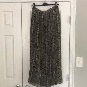 Michael Kors Snakeskin pleated skirt
